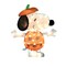 1.97 Ft Snoopy Jack-O-Lanterns Yard Stake Lighted Halloween Decoration